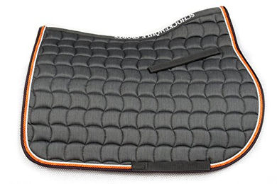 Schockemöhle Sports Schabracke Dynamite S Grau-Orange für Warmblut Springen und Vielseitigkeit – Bild 1 von 4