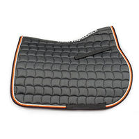 Produktbild von Schockemöhle Sports Schabracke Dynamite S Grau-Orange für Warmblut Springen und Vielseitigkeit