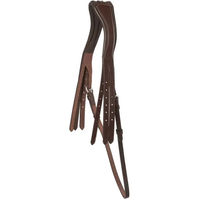 Produktbild von Schockemöhle Sports Select Doppeltes Reithalfter aus Leder in Braun für Vollblut