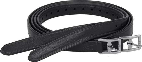 Schockemöhle Sports Steigbügelriemen Colorado Soft Leder Schwarz Silber 135 cm – Bild 1 von 4
