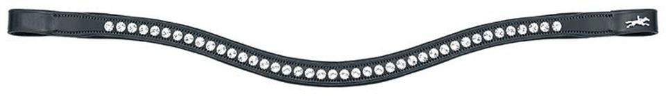 Schockemöhle Sports Stirnband Crystal Select für Pferde in Schwarz und Silber – Bild 1 von 2
