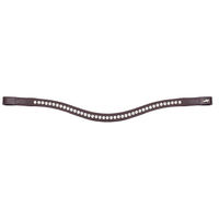 Produktbild von Schockemöhle Sports Stirnband SP Crystal Select für Vollblut in Braun mit Silber