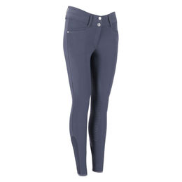 Schockemöhle Sports Summer Alexa FS Reithose Damen Sommer Vollgrip Silikon Grau Weiß – Bild 1 von 4