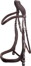 Schockemöhle Sports Trense Equitus Delta Anatomic Line aus Leder für Vollblut in Espresso Silber – Bild 1 von 4