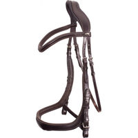 Produktbild von Schockemöhle Sports Trense Equitus Delta Anatomic Line aus Leder für Vollblut in Espresso Silber
