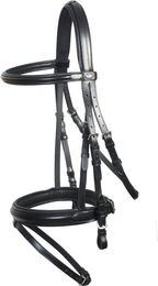 Schockemöhle Sports Trense Neo Line Bremen Leder Schwarz Silber für Vollblut – Bild 1 von 3