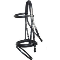 Produktbild von Schockemöhle Sports Trense Neo Line Bremen Leder Schwarz Silber für Vollblut