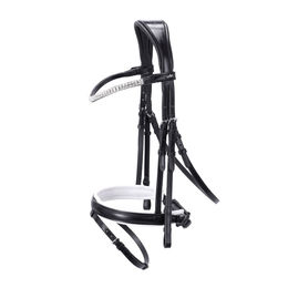 Schockemöhle Sports Trense SP Malaga Classic Line aus Leder mit breitem Nasenband für Vollblut – Bild 1 von 3
