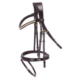 Schockemöhle Sports Trense SP Monza C aus Leder für Warmblut in Braun – Bild 1 von 2