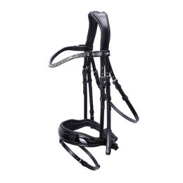 Produktbild von Schockemöhle Sports Trense SP Siena Premium Line aus Leder mit schmallem Stirnband in Schwarz
