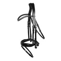 Produktbild von Schockemöhle Sports Trense SP Stanford Wide anatomisch mit breiten Backenstücken aus Leder in Schwarz