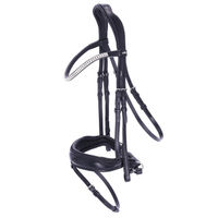 Produktbild von Schockemöhle Sports Trense SP Valencia aus Leder in Schwarz/Silber für Warmblut