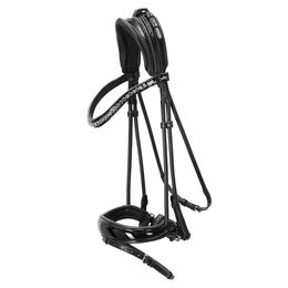 Produktbild von Schockemöhle Sports Trense Westminster rundgenäht mit Genickverstellung aus Leder in Schwarz