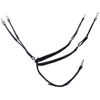 Produktbild von Schockemöhle Sports Vorderzeug SP Pro Jump Plus aus Leder in Schwarz/Silber für Vollblut/VB