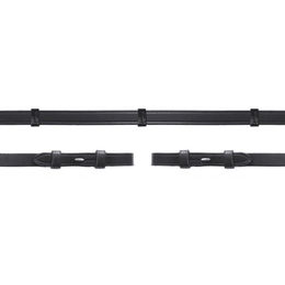 Produktbild von Schockemöhle Sports Zügel aus Leder mit Stopps und Zaumhaken in Schwarz