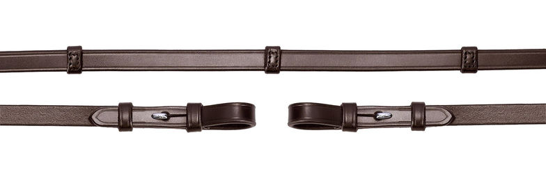 Produktbild von Schockemöhle Sports Zügel SP Kandare mit Stegen aus Leder in Braun