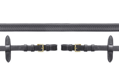 Produktbild von Schockemöhle Sports Zügel SP Neo aus Gummi in Schwarz 17 mm