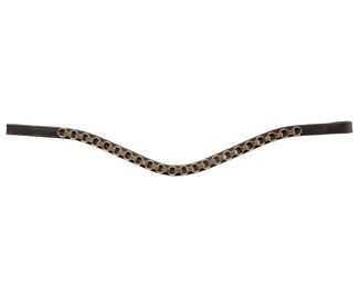 Produktbild von Schockemöhle Stirnband RS Ring Leder geschwungen Schwarz