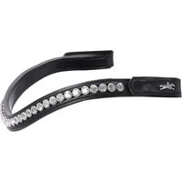 Produktbild von Schockemöhle Stirnband Sports Palerme/Pise für Vollblut in Schwarz aus Kunstleder