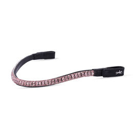 Schockemöhle Stirnriemen Malaga Stirnband für Pferde aus Kunstleder in Schwarz oder Rosa – Bild 1 von 2