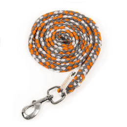 Schockemöhle Strick Catch Anbindestrick mit Karabiner aus Nylon in Orange Grau Weiß 2m - 2 m – Bild 1 von 3