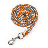 Produktbild von Schockemöhle Strick Catch Anbindestrick mit Karabiner aus Nylon in Orange Grau Weiß 2m - 2 m
