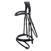 Produktbild von Schockemöhle Trense Tokyo SP Select für Warmblut aus Leder in Schwarz mit Silberbeschlag