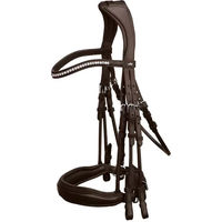 Produktbild von Schockemöhle Venedig Anatomisches Kandarenzaumzeug aus Leder in Braun mit Silber