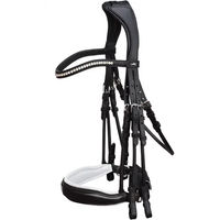Produktbild von Schockemöhle Venedig Anatomisches Kandarenzaumzeug aus Leder in Schwarz Braun mit Silber