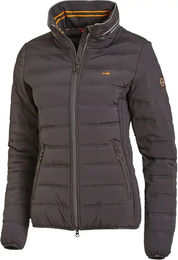 Produktbild von Schockemöhle Verona Daunenjacke Reitjacke für Damen wasserdicht Winter Grau Schwarz Größe S