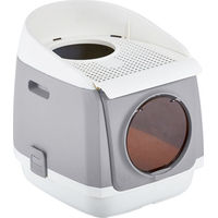 Produktbild von Schulze Cat Residence Haubentoilette für Katzen aus Kunststoff in Grau