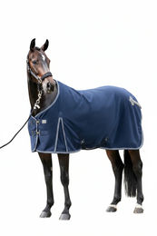 Schwarze Equestrian Abschwitzdecke Blau – Bild 1 von 1
