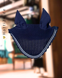 Schwarze Equestrian Fliegenhaube Navy Blau für Pferde – Bild 1 von 1