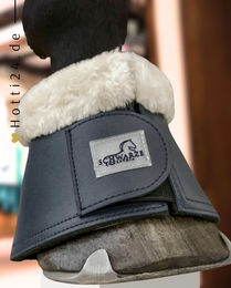 Schwarze Equestrian Hufglocken 2er Set Navy aus Kunstleder – Bild 1 von 1