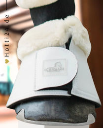 Schwarze Equestrian Hufglocken 2er Set Weiß – Bild 1 von 1