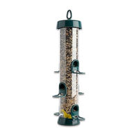 Produktbild von Schwegler Futtersäule Big Easy Metall Vogel-Futtersäule Grün 50 cm - 2,2 l