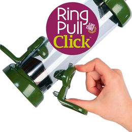 Schwegler Futtersäule Ring-Pull Click midi Vogel-Futtersäule aus Metall Grün 51 cm - 1 l – Bild 1 von 2