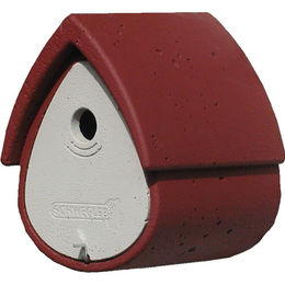 SCHWEGLER Meisenresidenz Nisthöhle für Meisen aus Holzbeton rot/grau 27 x 19 x 23 cm – Bild 1 von 8