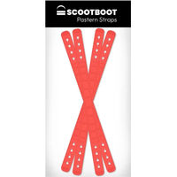 Produktbild von Scoot Boots Fesselschutz Laniere aus TPU in Orange Rot Größe M 4er Pack