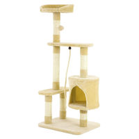 Produktbild von Scratch & Newton CA&T Ultimate Scratch and Lounge Kratzbaum für Katzen aus Plüsch und Sisal in Beige