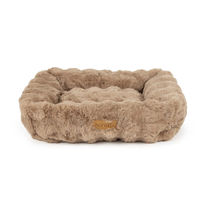 Produktbild von Scruffs Alpine Hundebett aus Plüsch in Beige und Braun 75x60 cm