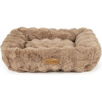 Produktbild von Scruffs Alpine Hundebett aus Plüsch in Taupe 110x75 cm