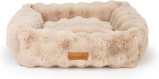 Scruffs Alpine Hundebett Plüsch Beige 110x75 cm – Bild 1 von 2