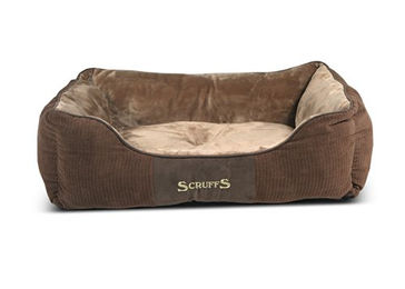 Scruffs Chester Hundebett aus Plüsch in Braun Größe L – Bild 1 von 11