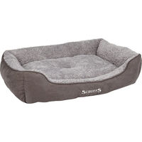 Produktbild von Scruffs Cosy Box Hundebett aus Plüsch Grau XL