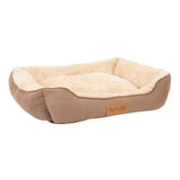 Produktbild von Scruffs Cosy Box Hundebett aus Plüsch Karamellbraun Größe L