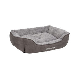 Scruffs Cosy Box Hundebett aus Stoff Grau Größe S – Bild 1 von 2