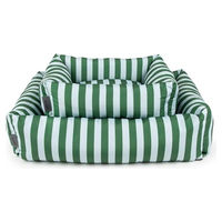 Produktbild von Scruffs Hundebett Amalfi grün weiß gestreift Größe M
