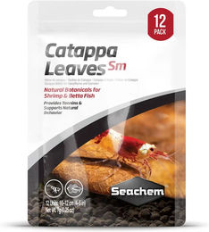 Produktbild von Seachem Catappa Leaves Aquariumdekoration für Süßwasser Fische und Garnelen 12 Stück