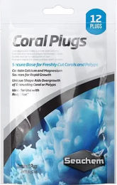 Produktbild von Seachem Coral Plugs Meerwasser Aquarium Zubehör 12 Stück